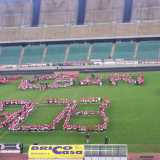 Ecco quasi composta la scritta Fc Bari 1908 con tanto di logo stilizzato annesso